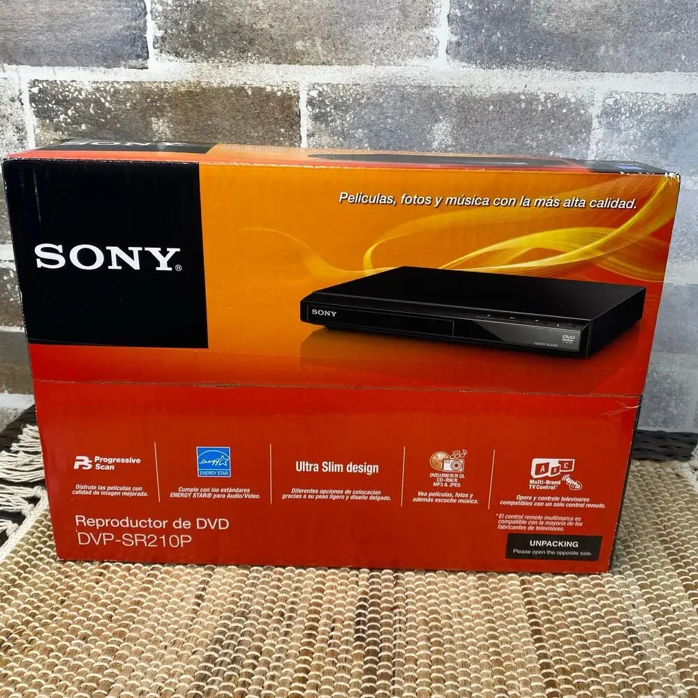 SONY DVD Player DVP-SR210P with Remote RMT-D197A Compact comes in Box